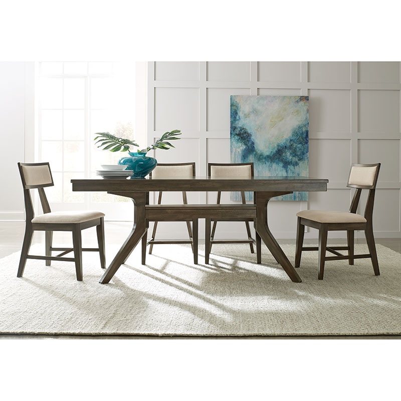 John Thomas Dining Room 7 PCS. Luxe Mid century modern dining Set T13