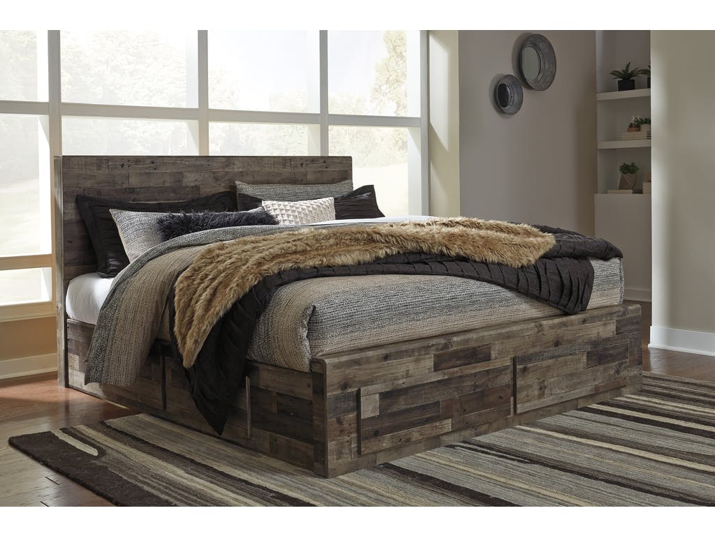 Ashley Bedroom B200King Storage Bed (6 Drawer) Rosso's Furniture