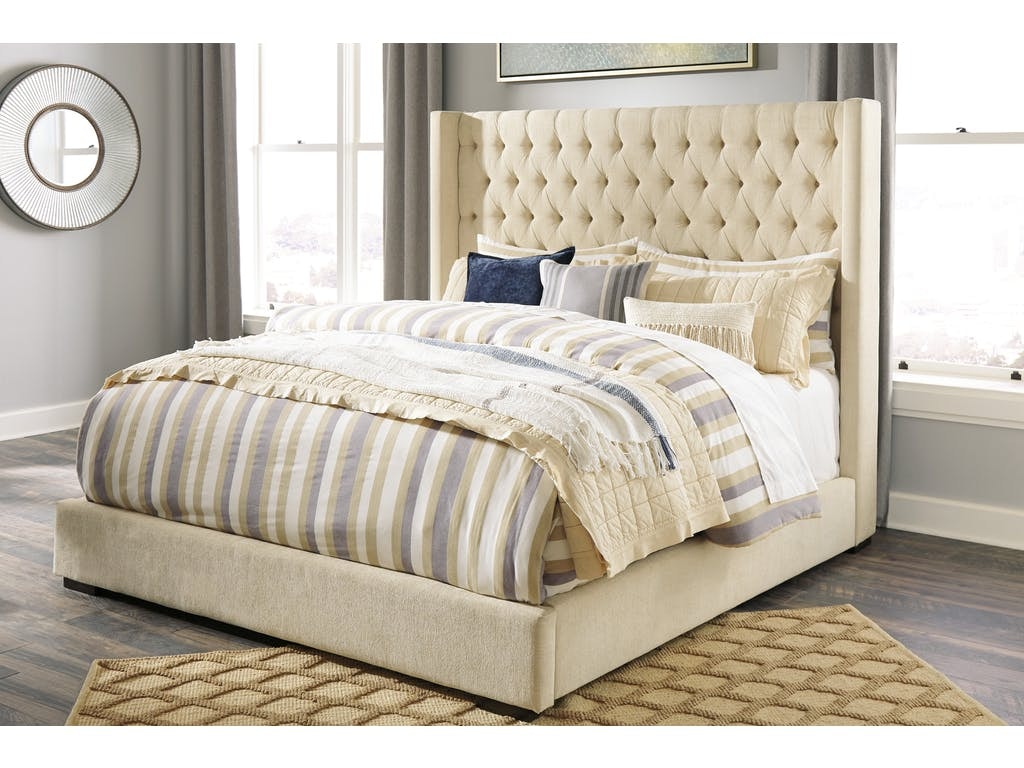 Ashley Bedroom B599Queen Upholstered Bed Rosso's Furniture Gilroy