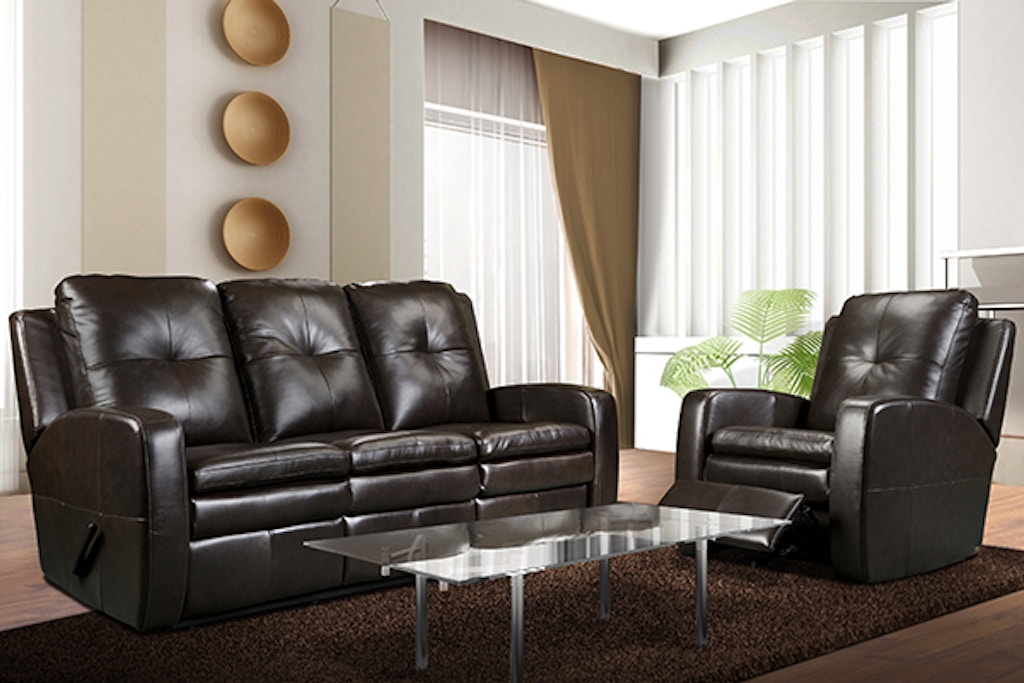 elran leather reclining sofa