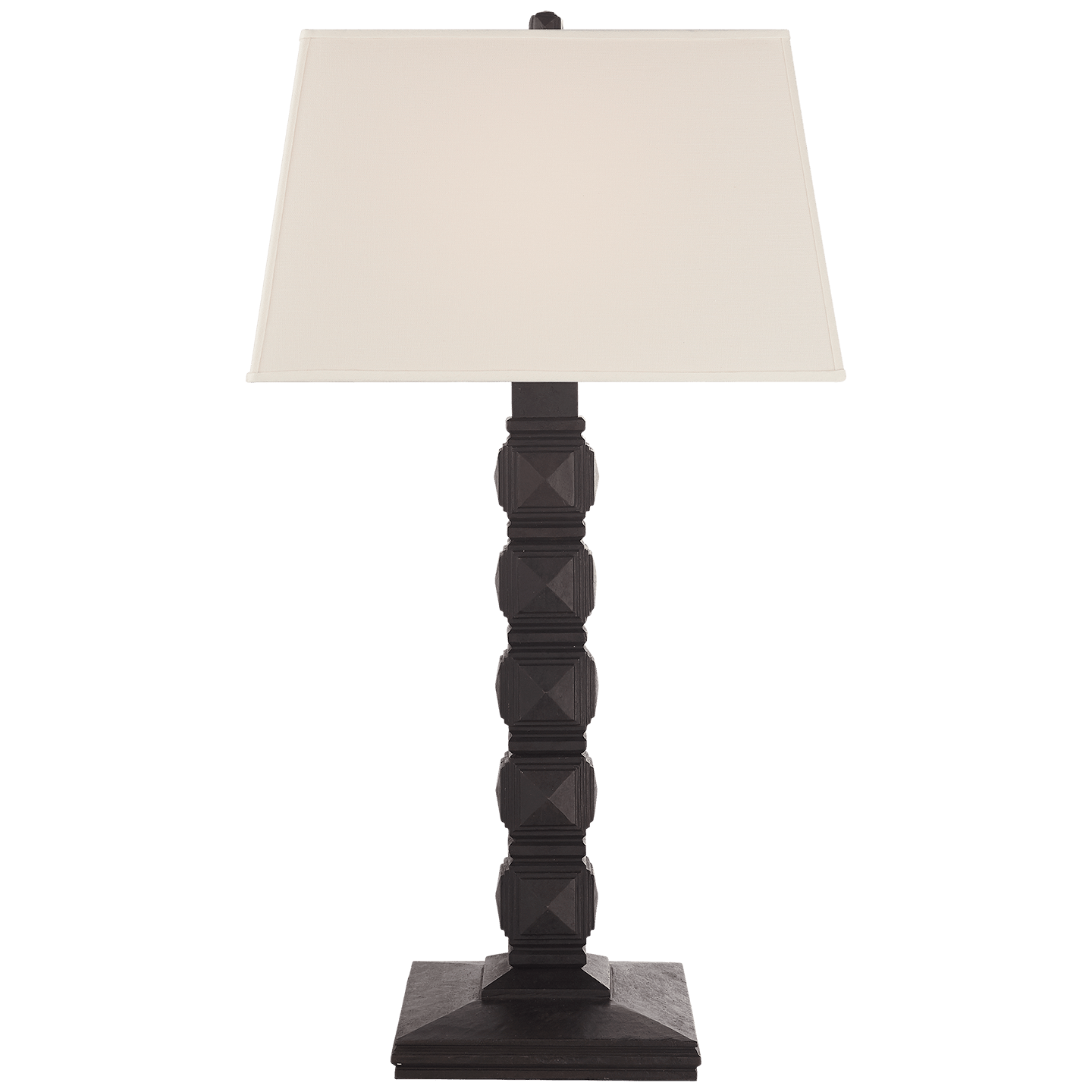 Visual Comfort Lamps And Lighting Barlow Tall Table Lamp In Aged Iron With Linen Shade Rl 3723ai L