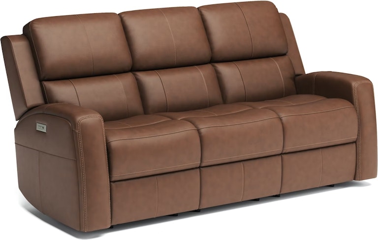Flexsteel Linden Power Reclining Sofa with Power Headrests and Lumbar 1043-62PH/946-72