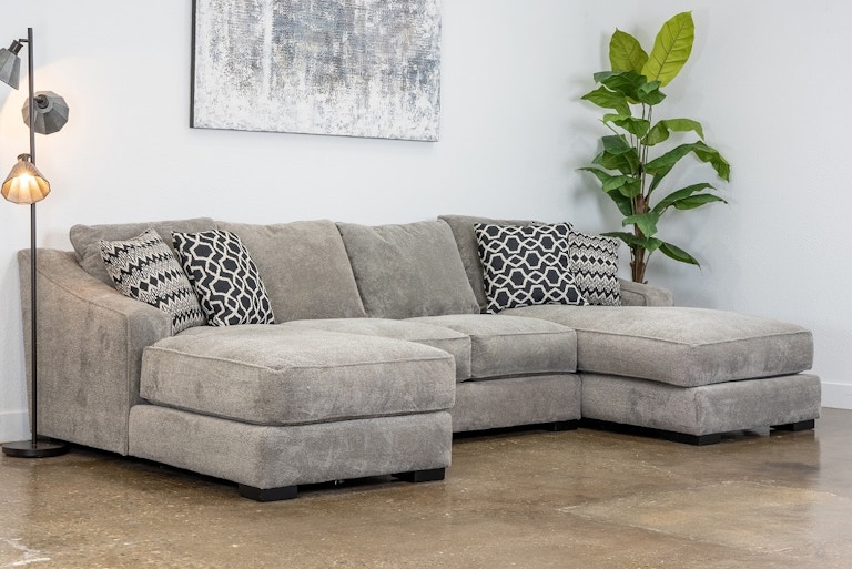 Stanton Furniture Double Chaise Sectional 338-3PC/DOMDOVE