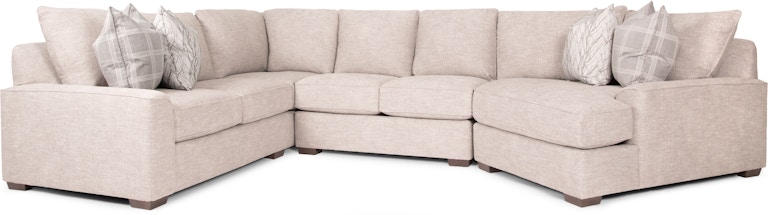 Smith Brothers Fabric Sectional 8143
