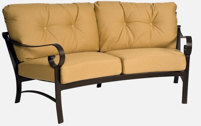 Woodard Patio Furniture Beldon Crescent Loveseat 690463
