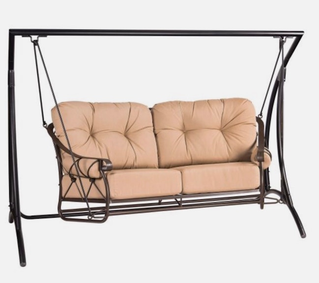 Woodard Patio Furniture Woodard Swings Derby Sofa Swing and Stand 4T0179/STD