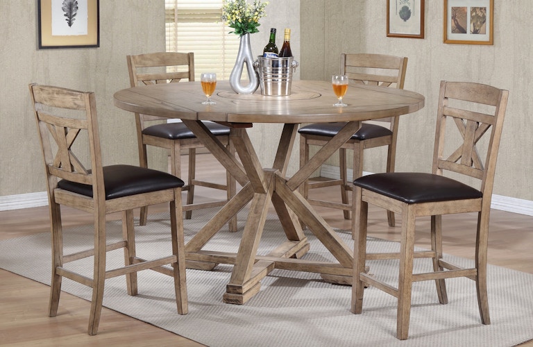 Winners Only 60" Grandview Gathering Table and 4 Stools DFGT16060-2451SP