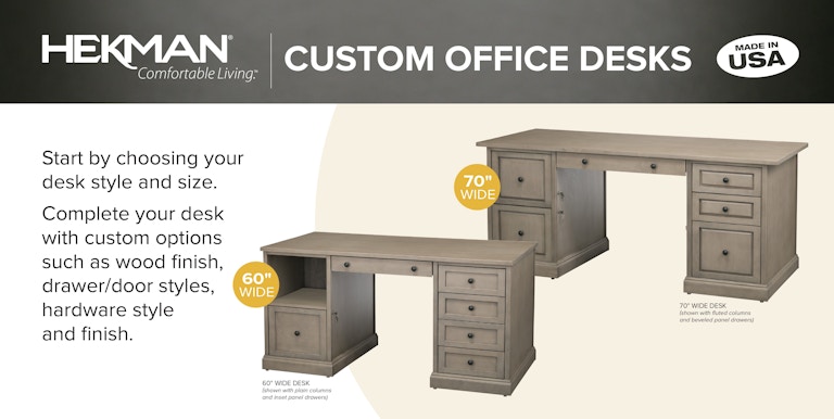 Hekman Hekman Custom Executive Desk Collection Custom Executive Desk Collection