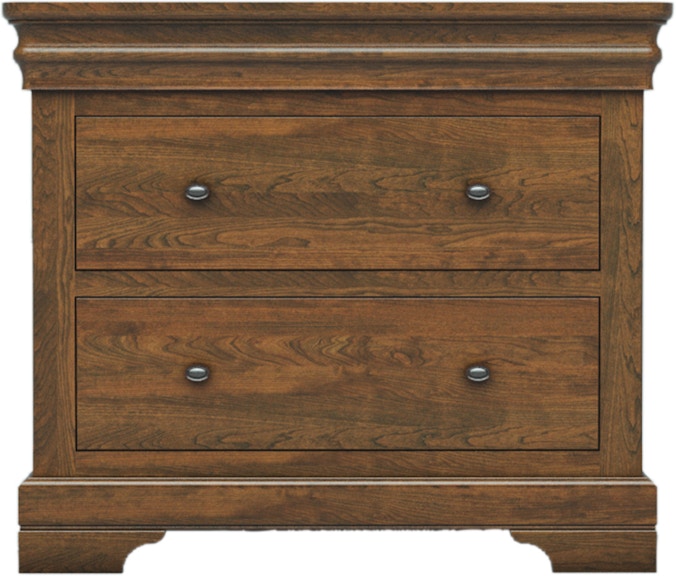 Woodley Brothers Mfg. Louis Philippe Louis Philippe Two Drawer Chest LOU-2DRCH