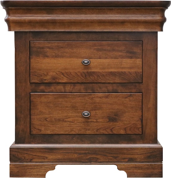 Woodley Brothers Mfg. Louis Philippe Louis Philippe Two Drawer Nightstand LOU-2DRNS