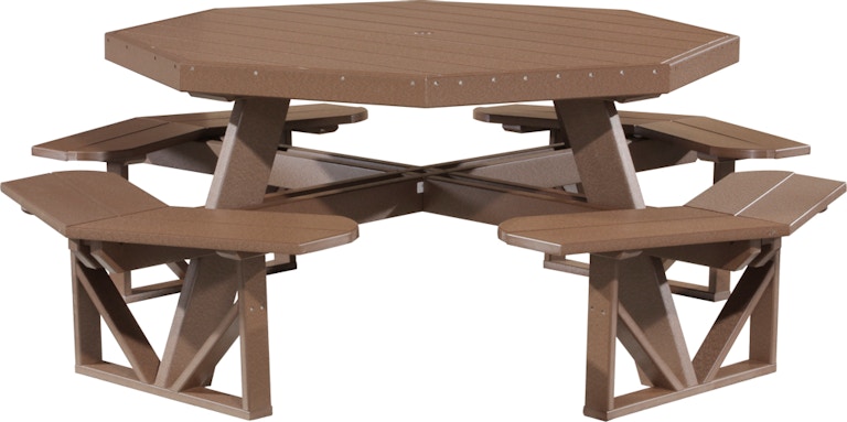Luxcraft Fine Outdoor 60" Octagon Picnic Table POPT-CBR