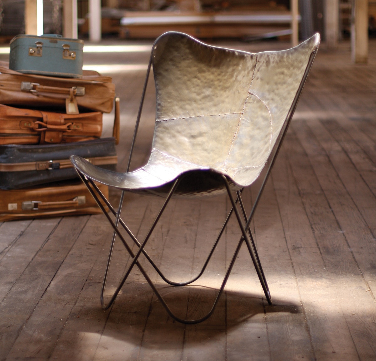 Kalalou Accessories Metal Butterfly Chair 481376 Kittle's Furniture