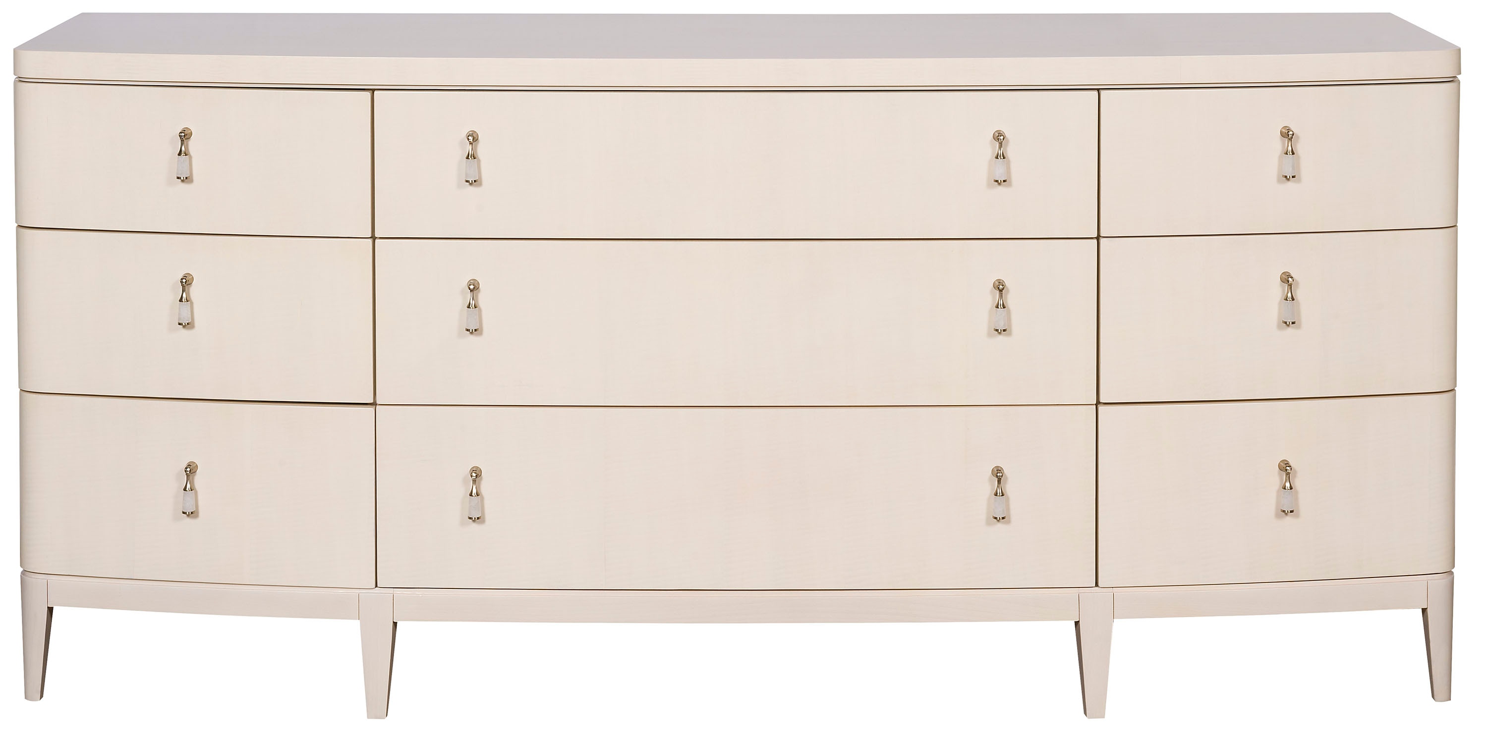striped dress white and gold Marseille Dresser - Modern Dressers