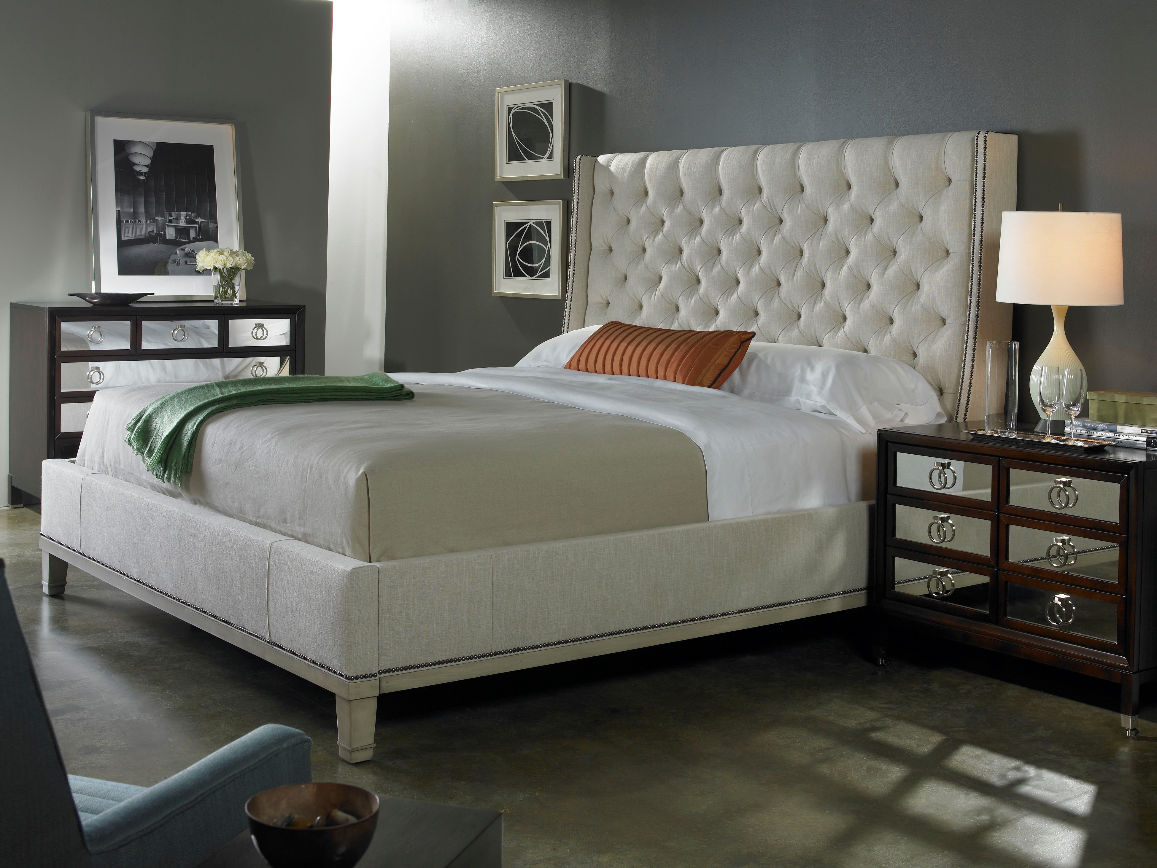 Vanguard Bedroom Cleo King Bed W521KHF Hickory Furniture Mart