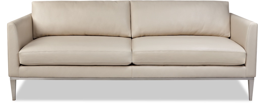 two cushion leather sofa