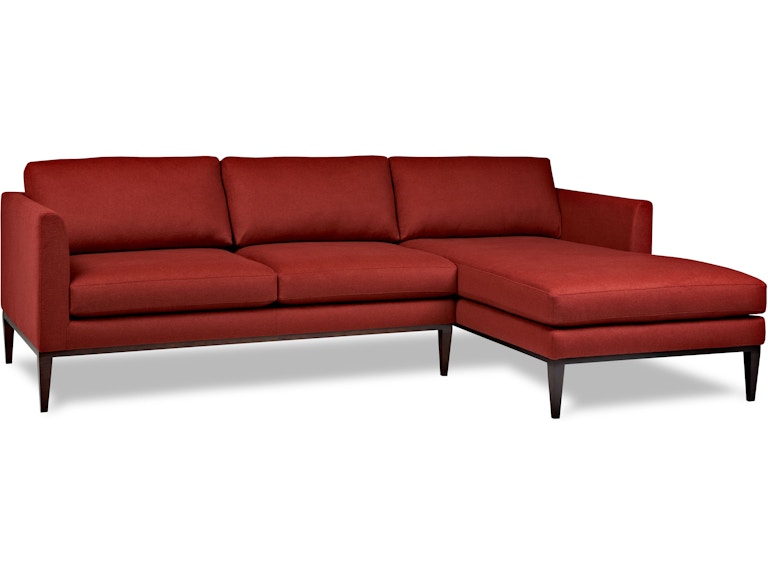 American Leather Living Room Henley Sectional Hickory
