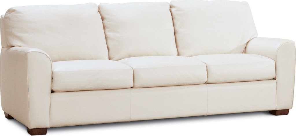 three cushion metal legs american leather sleeper sofa