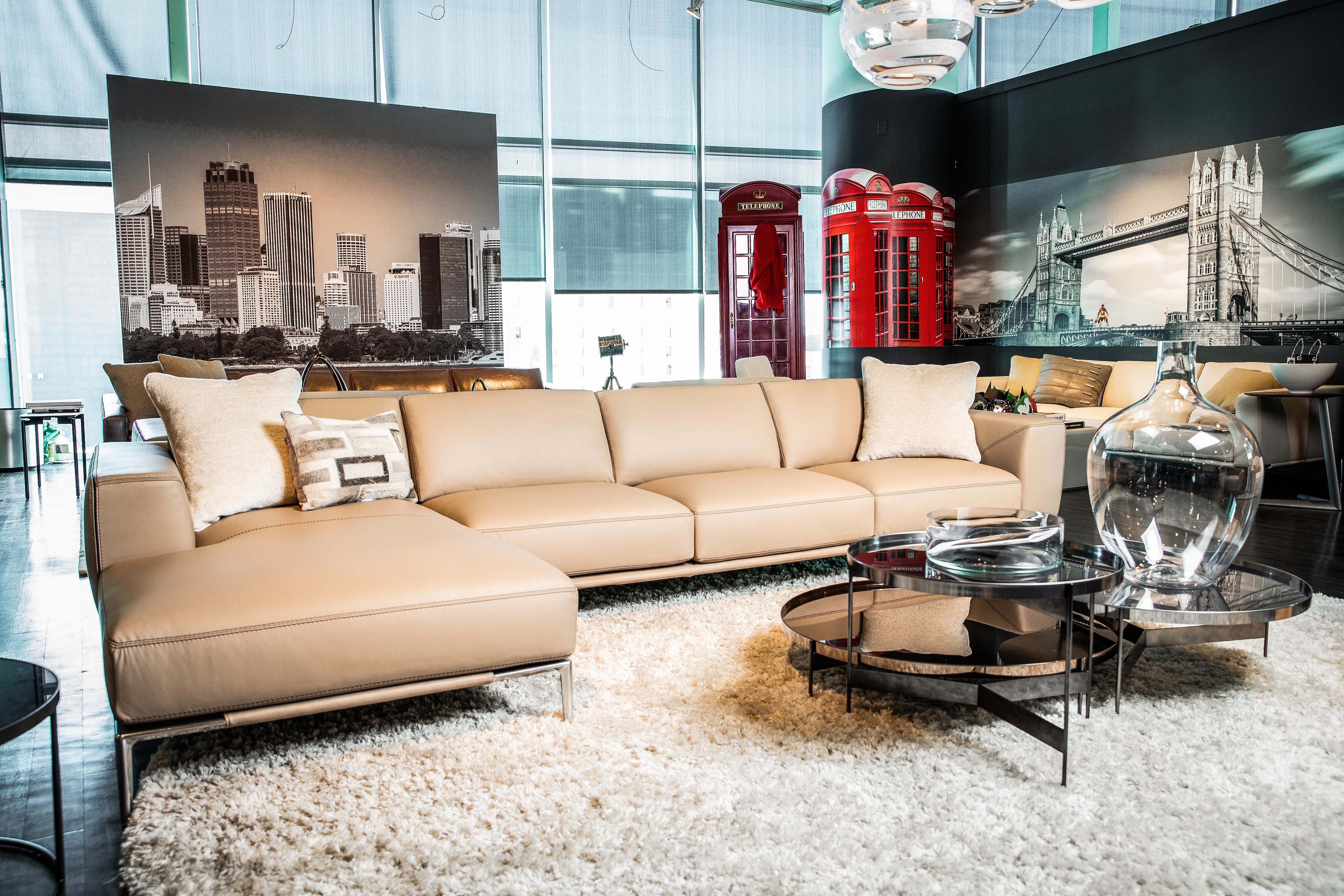 American deals leather couch