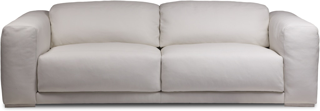 klein american leather grey sofa 2 cushion