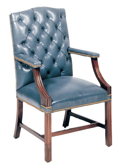 Leathercraft by OHD Guest Chair with Hand Tufted In Back 109