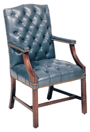 Leathercraft by OHD Guest Chair with Hand Tufted In Back and Seat 110