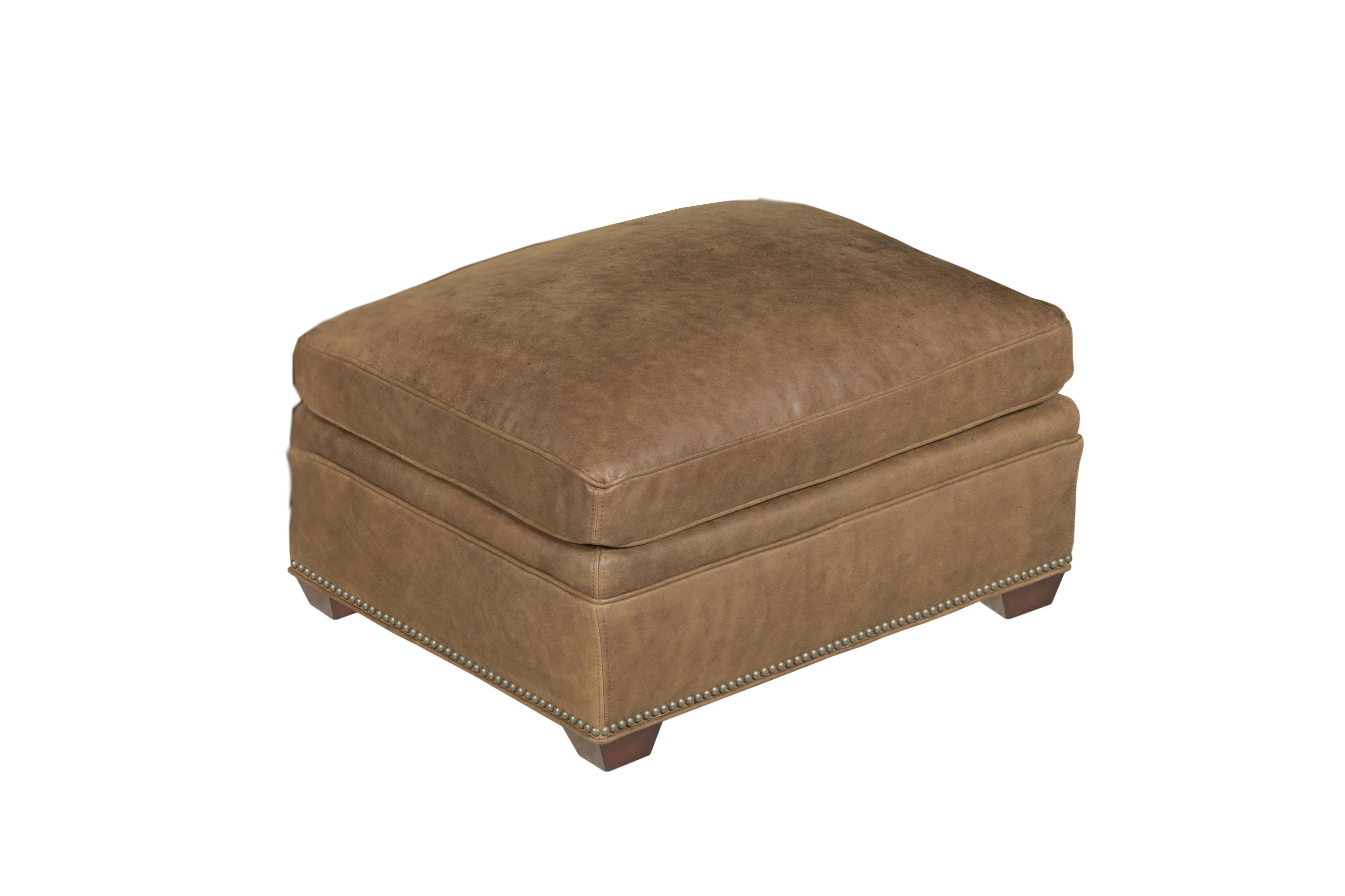 Leathercraft by OHD Caster Ottoman 278C-O