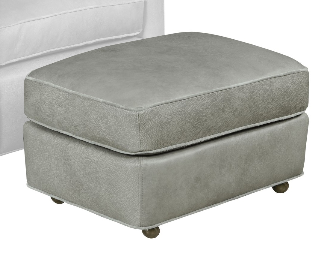 Leathercraft by OHD Caster Ottoman 302C-0