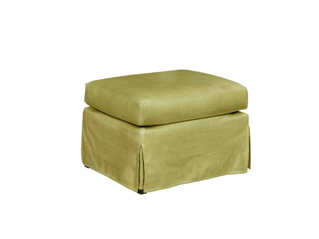 Leathercraft by OHD Ottoman with Waterfall Skirt 305-0