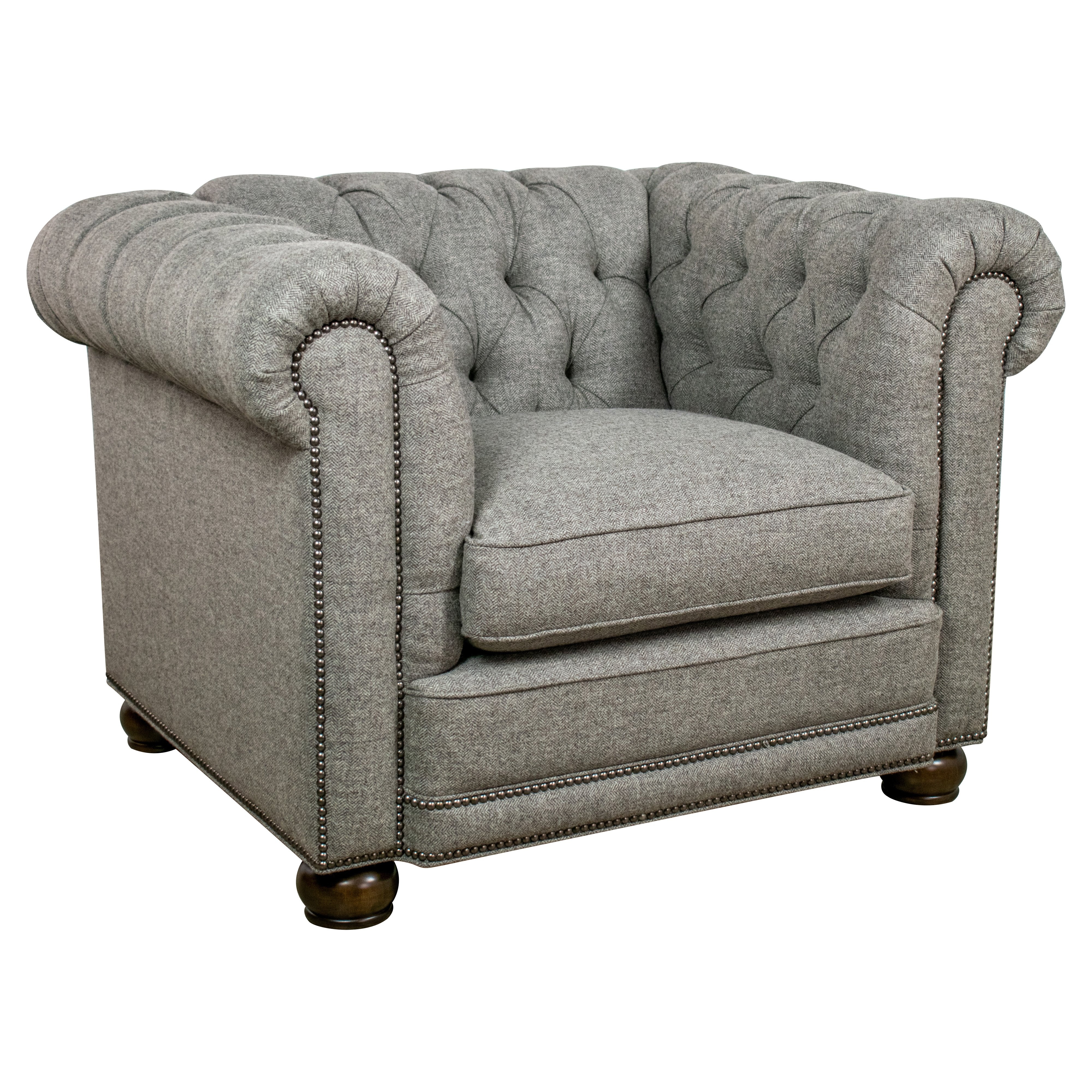 Leathercraft by OHD Chesterfield Upholstered Chair 527