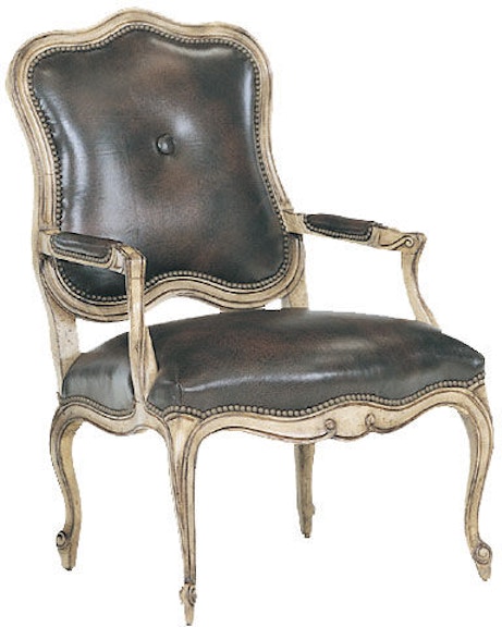 Our House Designs Valois Button Wood Trimmed Chair 718