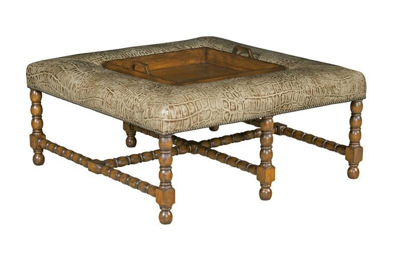 Our House Designs Tray Cocktail Ottoman 728T0 James Antony Home