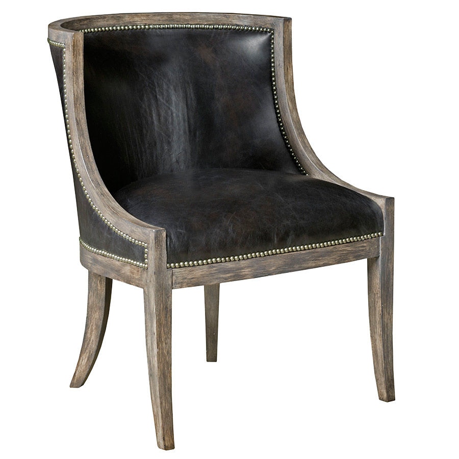 Leathercraft by OHD Wood Trimmed Chair 730