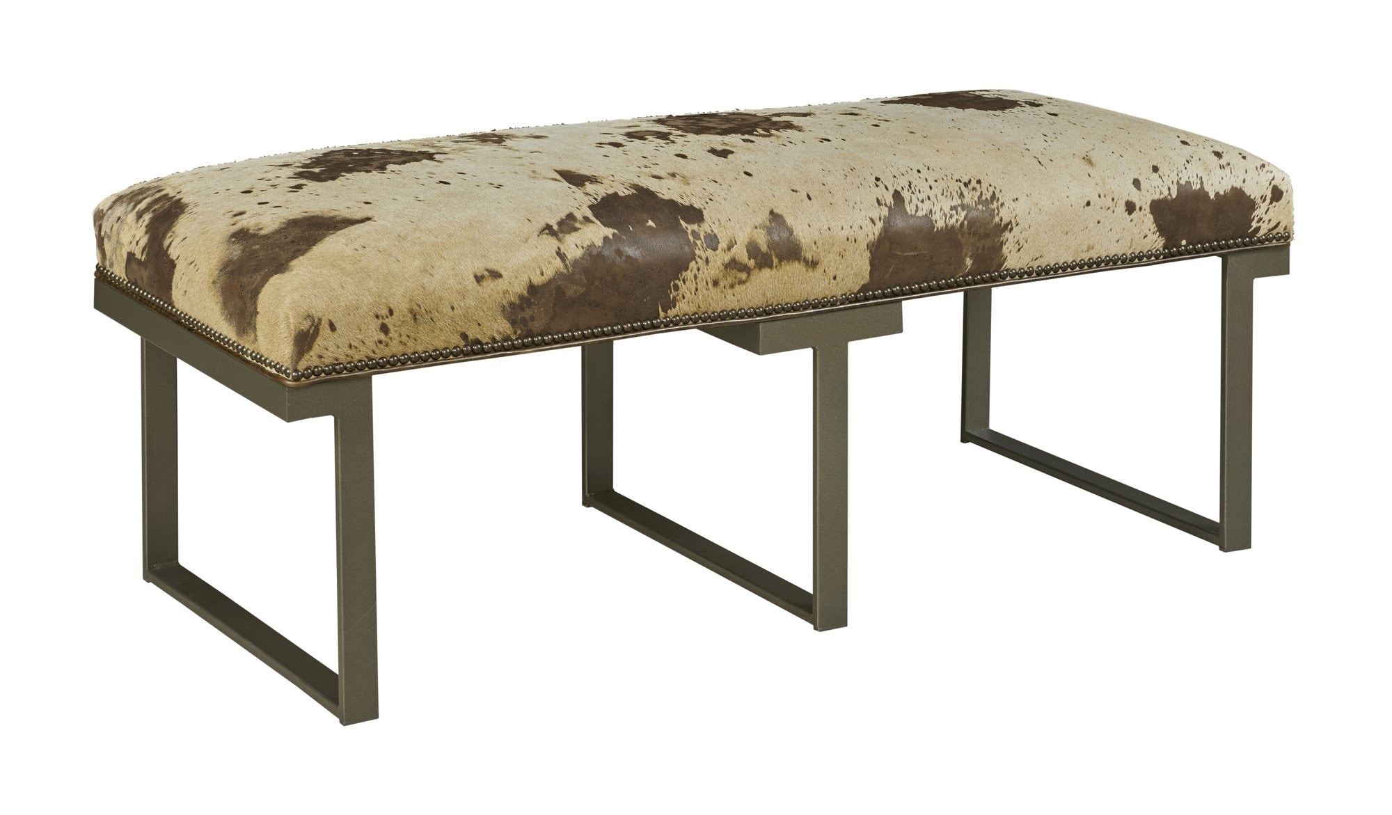Leathercraft by OHD Bench with Metal Base 745-0AB