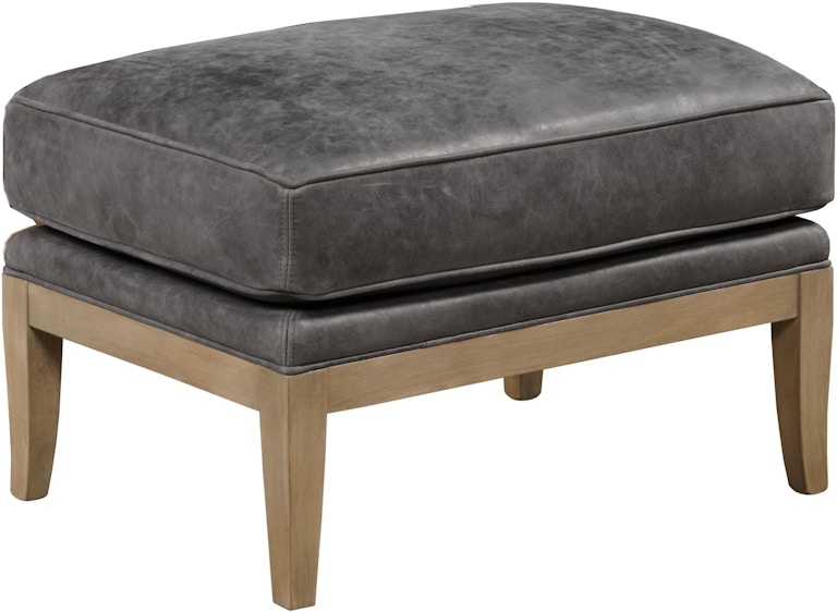 Our House Designs Oslo Wood Trimmed Ottoman 763-0