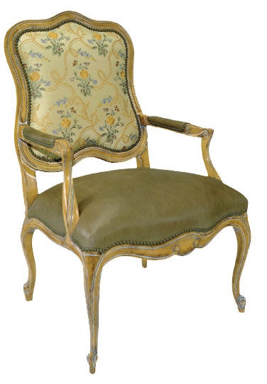 Leathercraft by OHD Wood Trimmed Chair 774