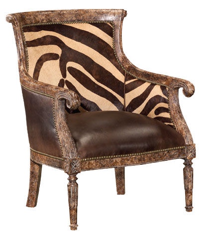 Leathercraft by OHD Wood Carved Chair 839