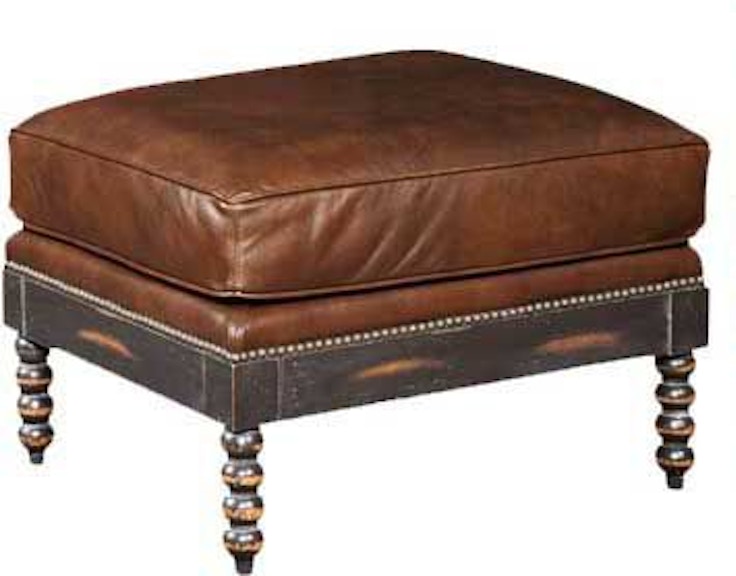 Our House Designs Nantucket Cottage Wood Carved Ottoman 847-0