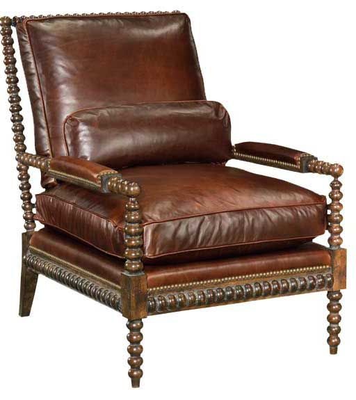 Leathercraft by OHD Wood Carved Chair 847