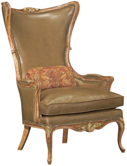 Our House Designs Grand Victorian Wing Wood Carved Wing Chair 859