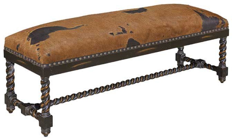 Our House Designs Hadliegh Wood Carved Bench 883-0