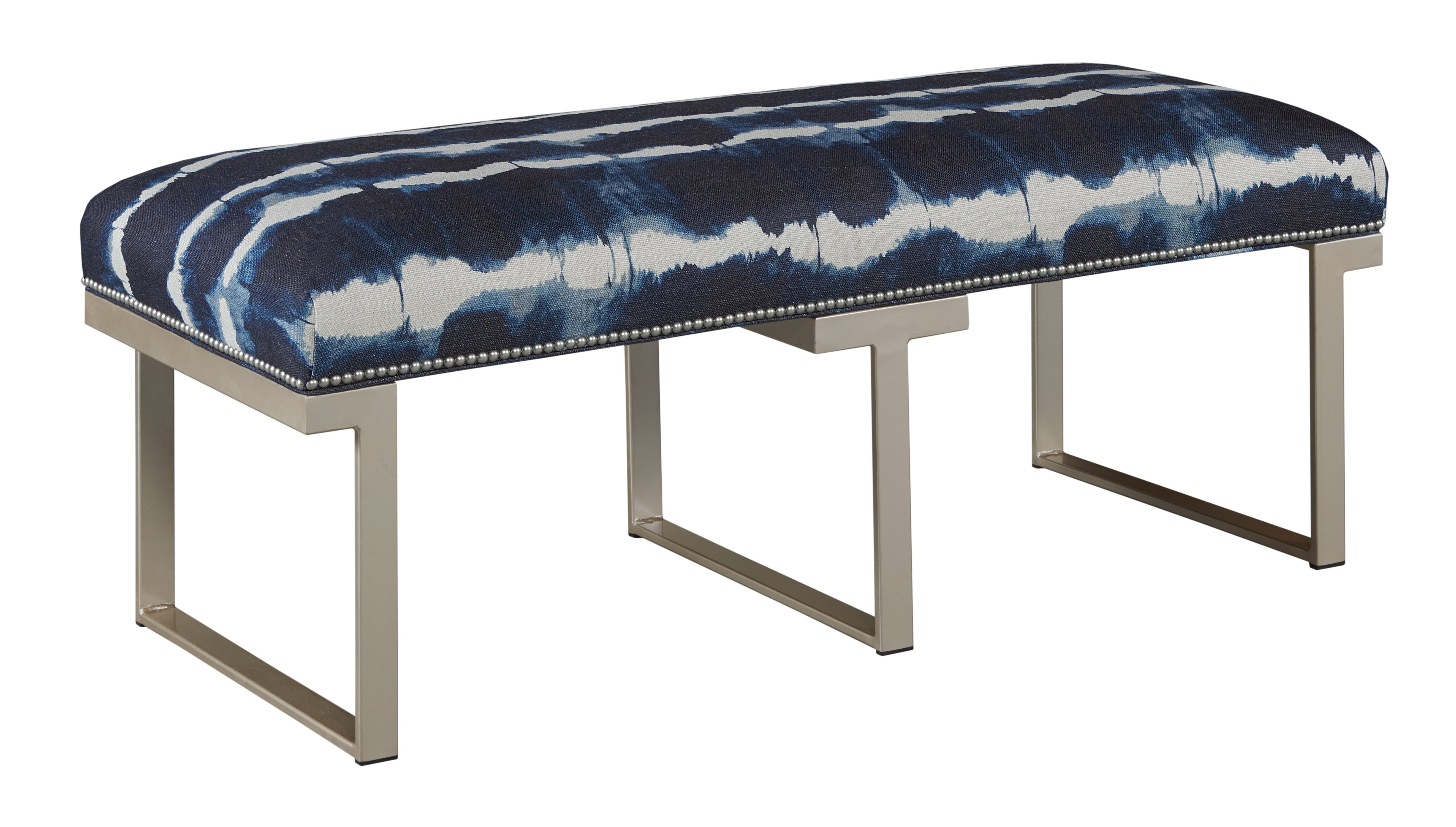 Leathercraft by OHD Bench with Metal Base 745-0P
