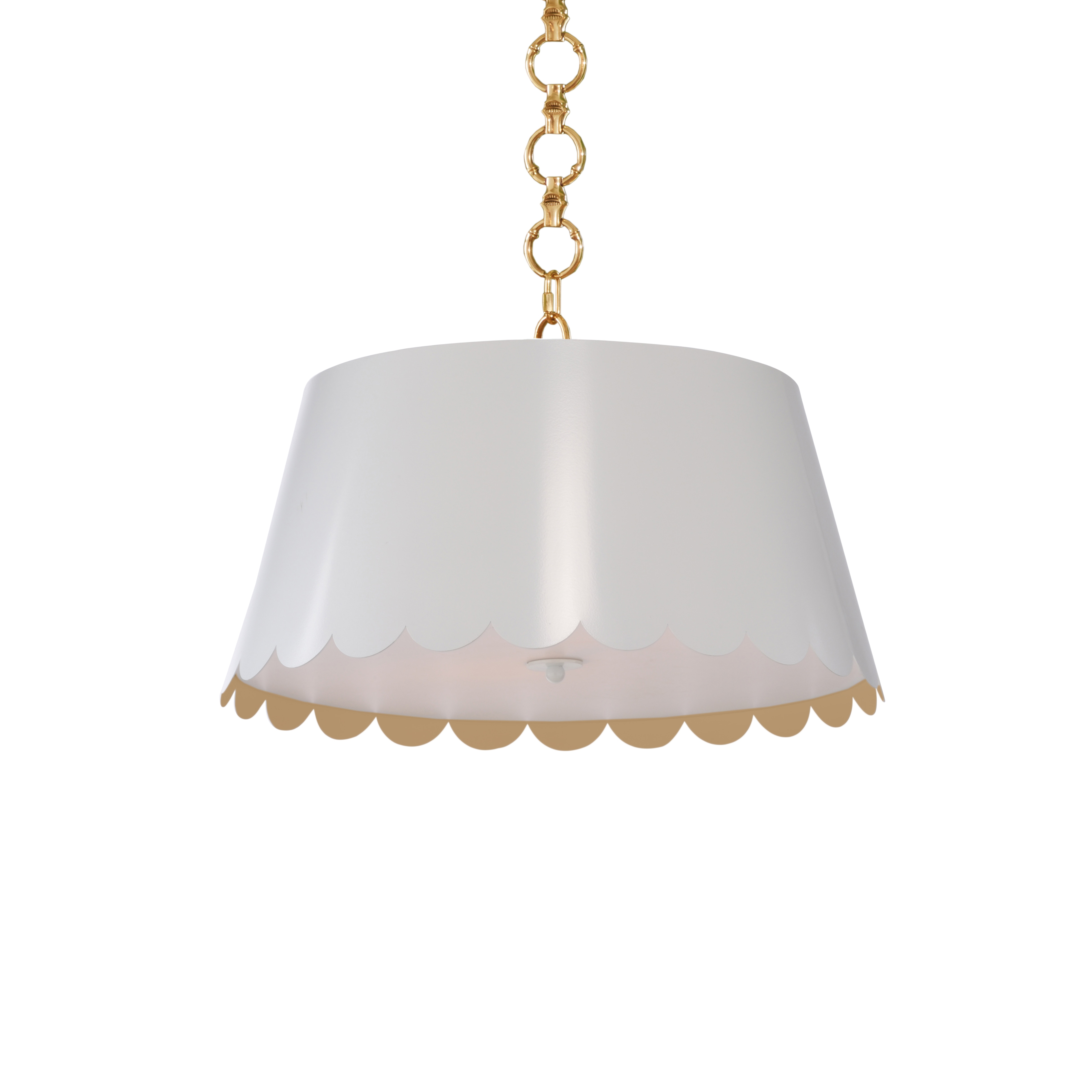 eloise glossy scalloped ceiling fixture