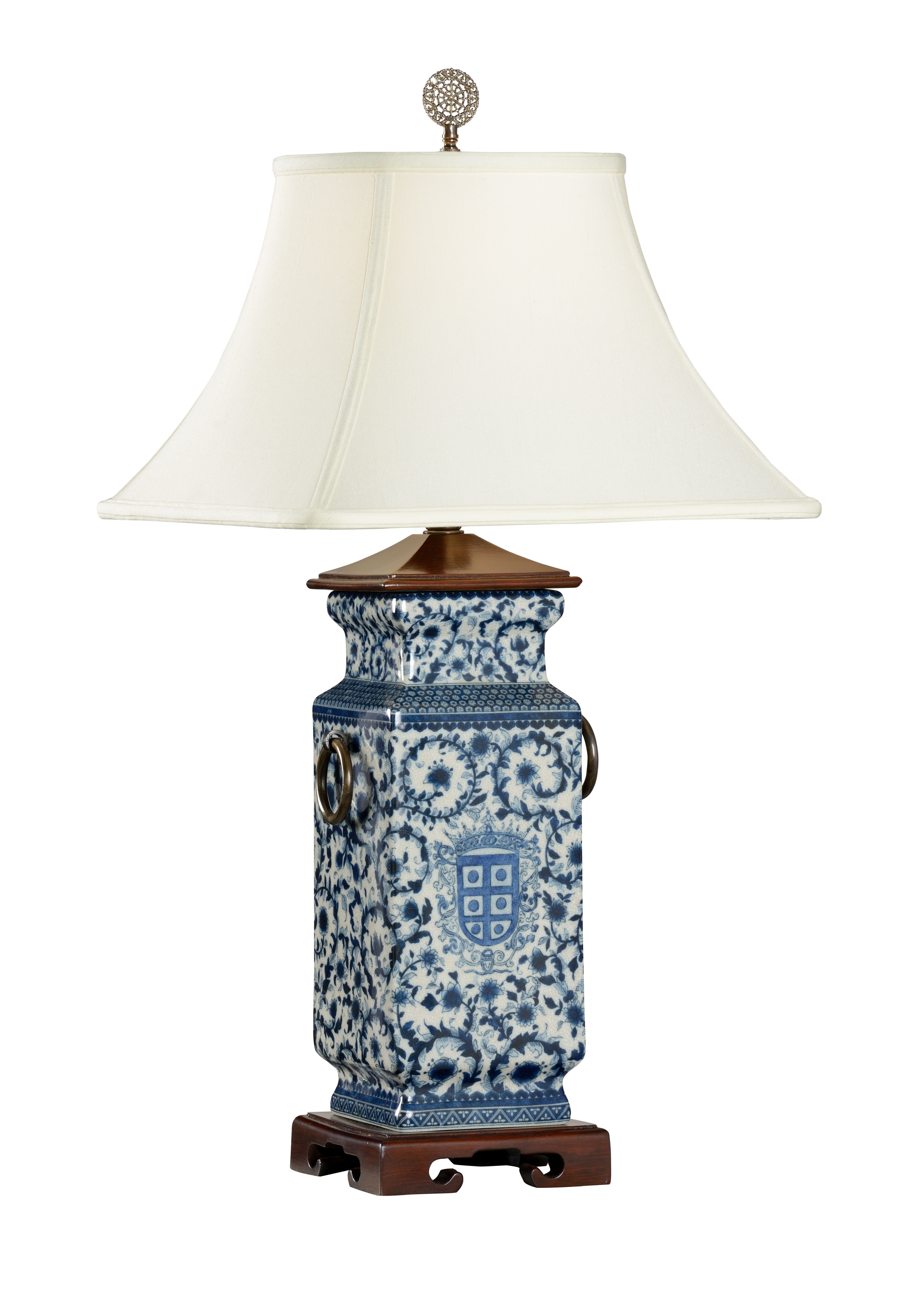 Wildwood Blue And White Heralds Lamp 5294