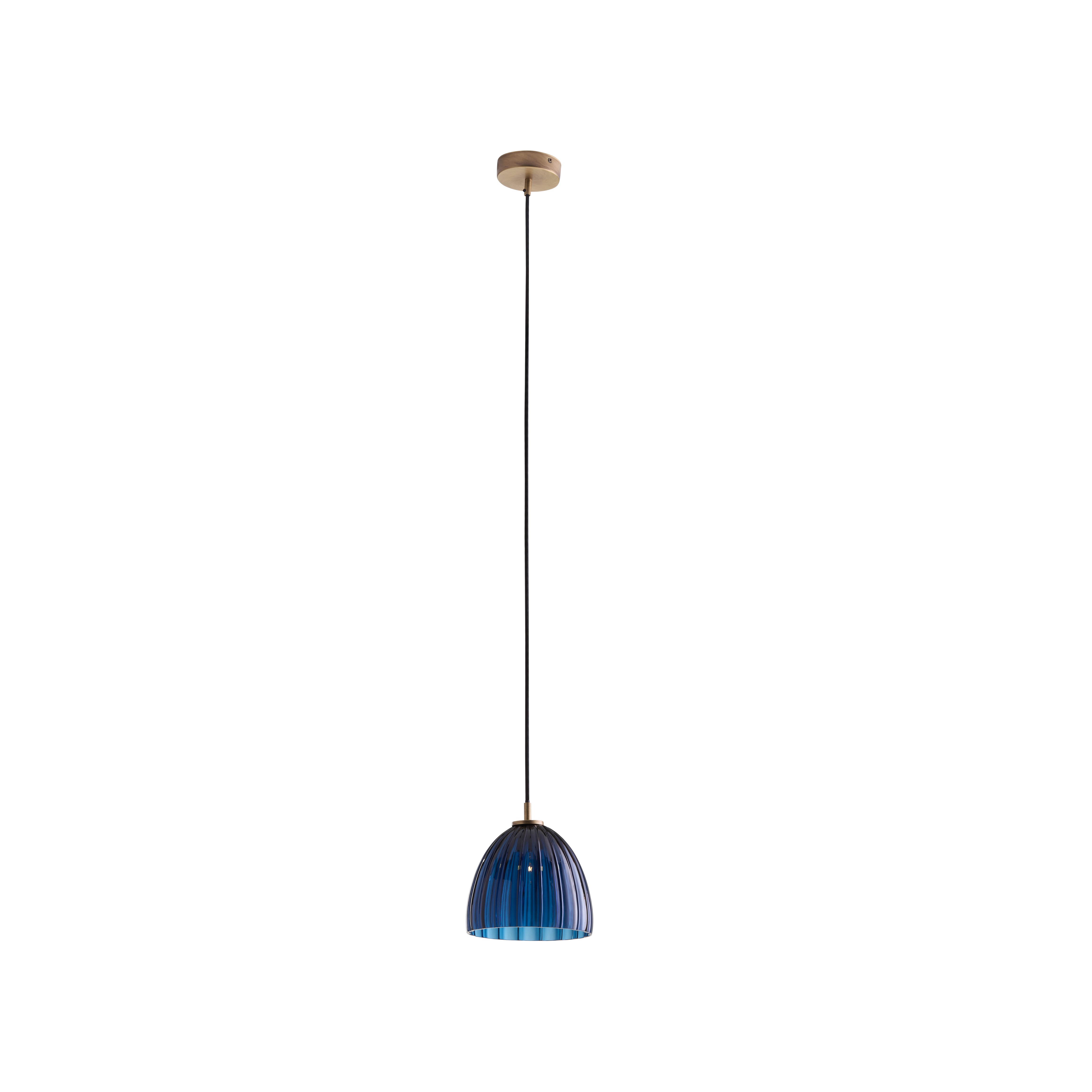  Caterina Single Pendant - Blue Avio 