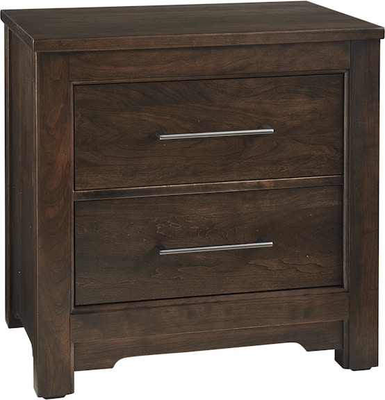 Vaughan-Bassett Furniture Company Crafted Cherry Night Stand - 2 Drwr 150-227