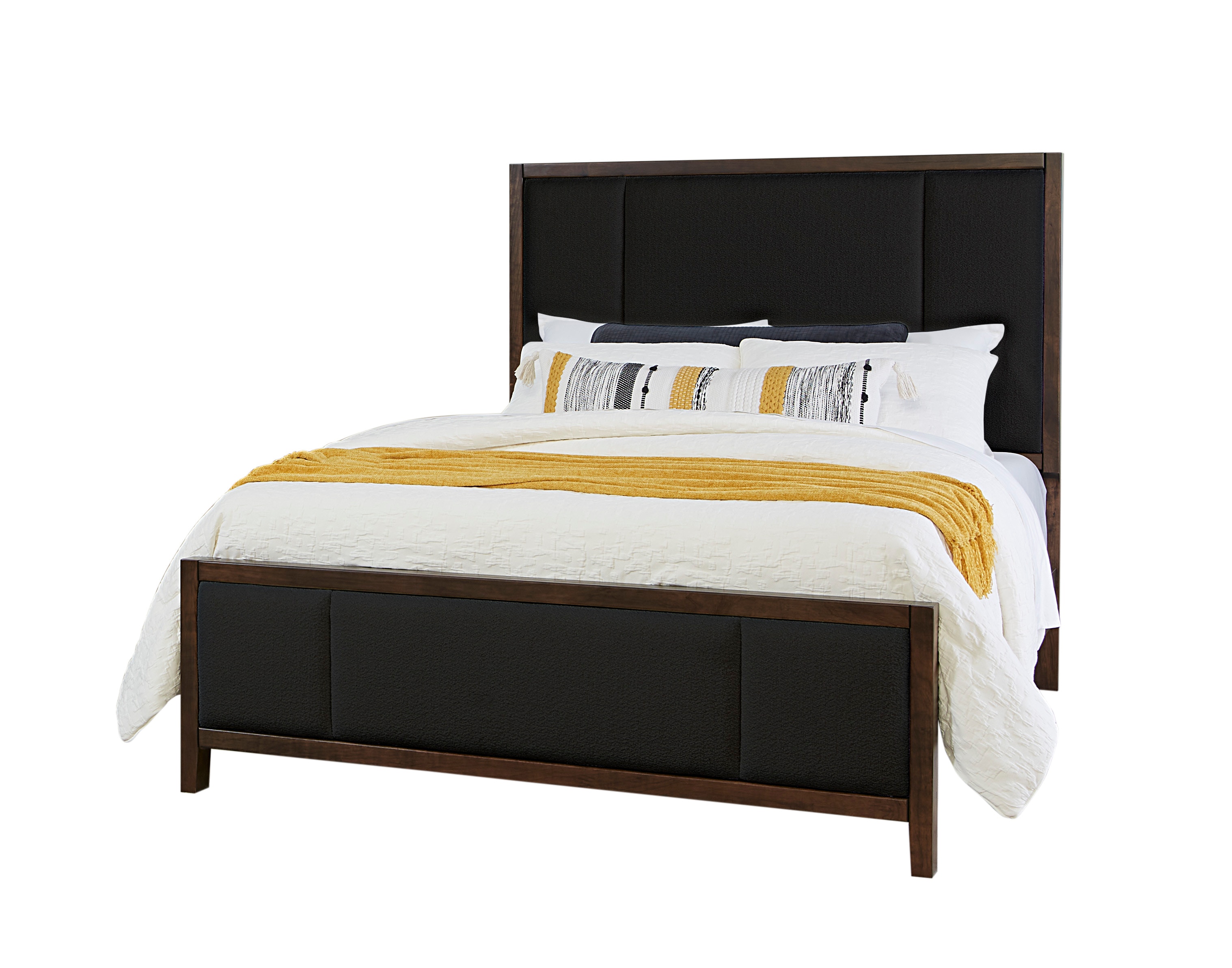 Vaughan Bassett Furniture Company Bedroom Queen Upholstered Bed black Fab 150 552 255 922