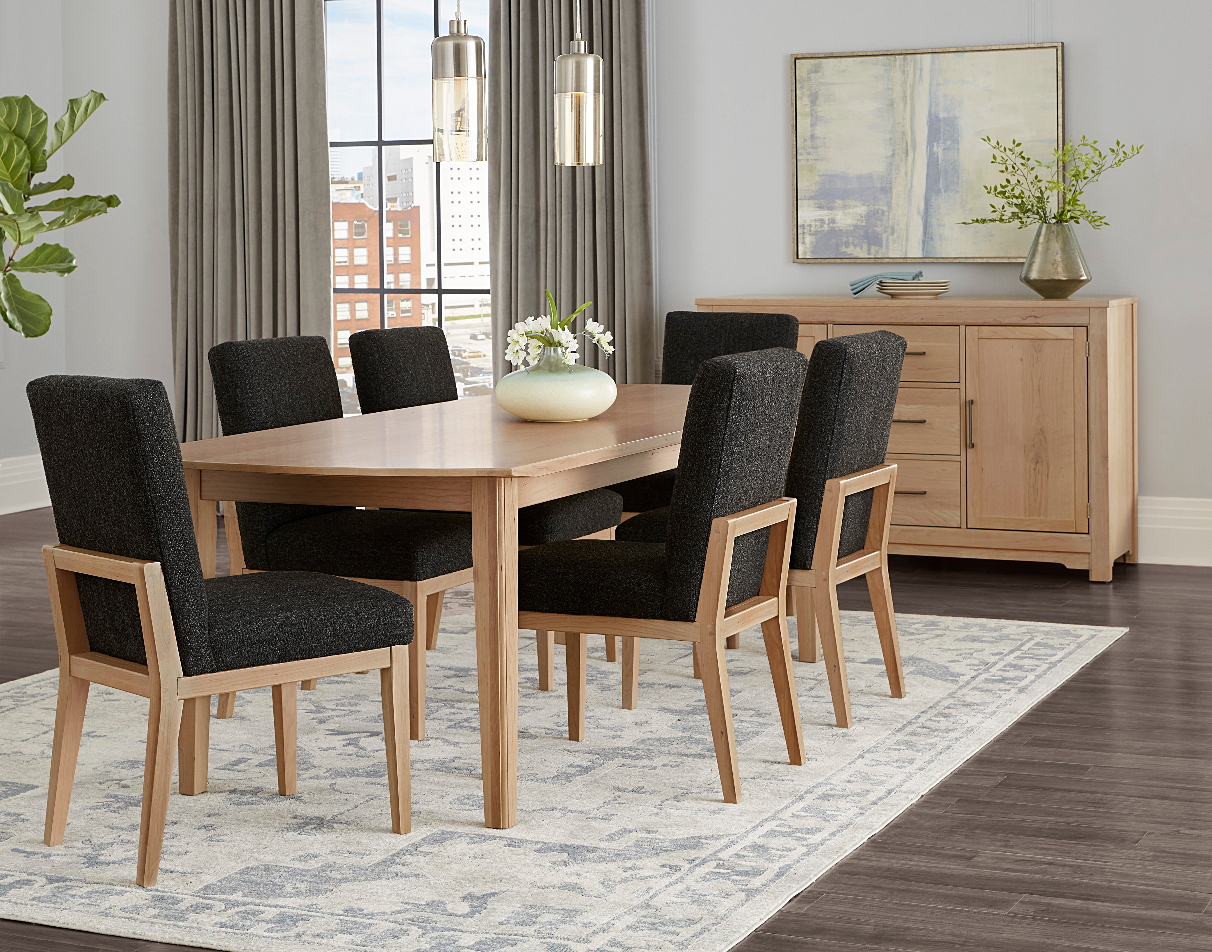 VaughanBassett Furniture Company Casual Dining 94" Surfbd Table With 1 1/4" Top 154094 Gardner