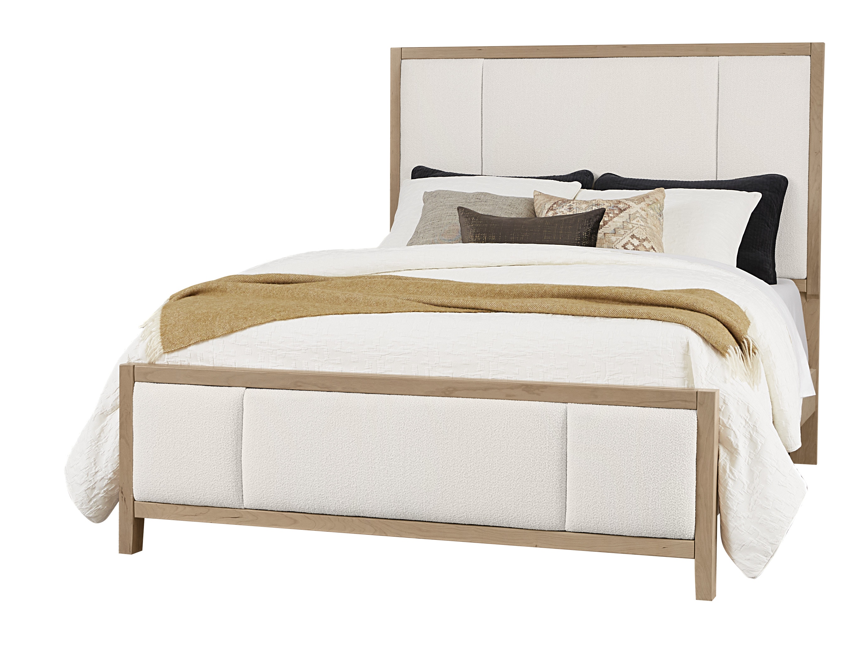Vaughan Bassett Furniture Company Bedroom Queen Upholstered Bed white Fab 154 551 155 922 Smith