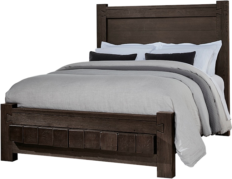 Vaughan-Bassett Furniture Company Dovetail California King Poster Bed With 6x6 Footboard 750-668-166-944-MS2