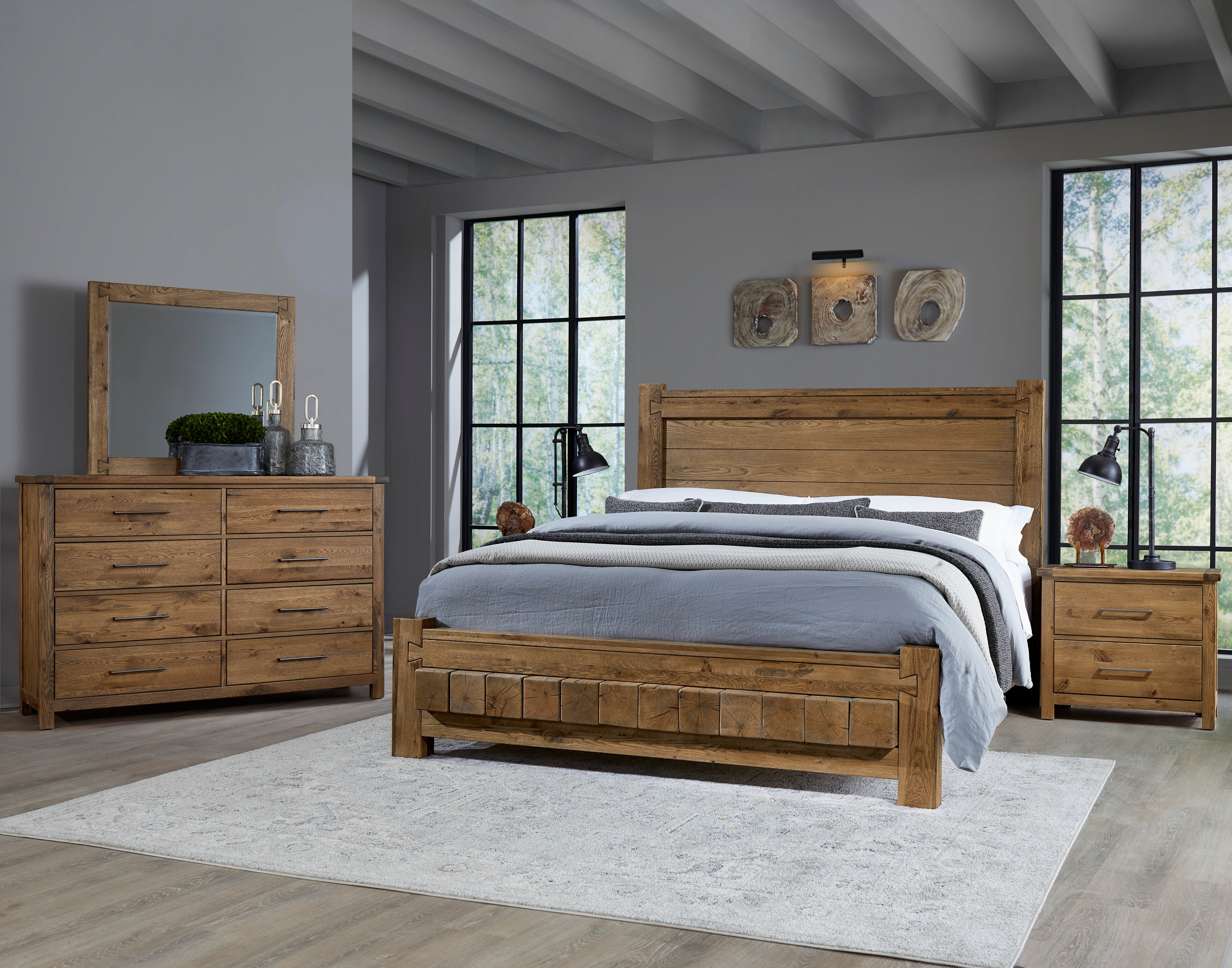 VaughanBassett Furniture Company Dovetail Dovetail Poster Headboard 6/